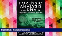 BEST PDF  Forensic Analysis and DNA in Criminal Investigations: Including Solved Cold Cases BOOK