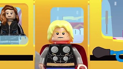 Wheels on the Bus Lego Avengers - Nursery Rhymes For Kids - Superhero Nursery Rhymes