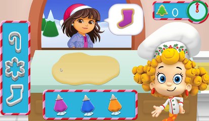 Bubble Guppies Christmas Game - Cookie Cutting/Christmas Cookie Making!