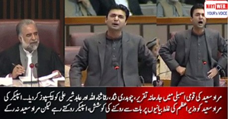 مراد سعید نے ن لیگ کی دھجیاں اڑا دیں