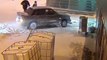 Ce conducteur saoul roule en voiture dans un aéroport au Kazakhstan