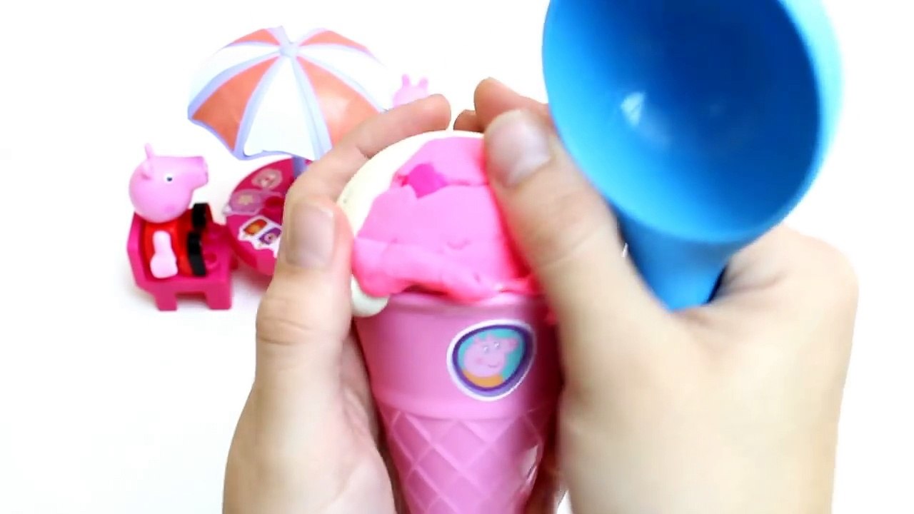 Peppa Pig Ice Cream Parlor Building Toys Play Doh Rainbow Ice Cream DIY La Heladería de Peppa Pig-9maq9d7q6TA