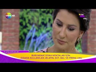 Yüzdeki siyah noktalar için bitkisel karışım!