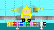 New Tele Tubbie Rainbow Colour Eggs | Learning Colours Mr Kinder Surprise Eggs #Animation
