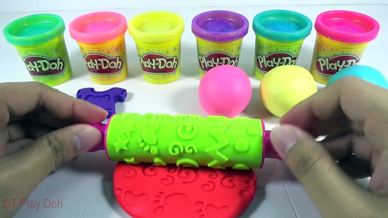 Learn Colors Play Doh Balls Peppa Pig Baby Molds Fun Ice Cream & Creative for Kids Rhymes