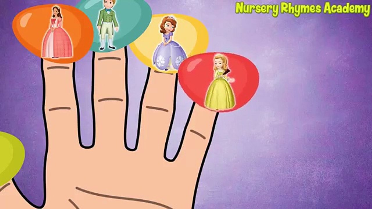Sofia The First Balloons Finger Family Songs - Nursery Rhymes Lyrics
