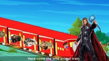 Thor Cartoon Rhyme For Kids | 3D Animation Learn The Wild Animal Rhyme | Most Popular Rhymes
