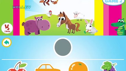Kids Learn Colors For Toddlers | Learning Colors with Animals and Fruits | Educational Game by 2Bros