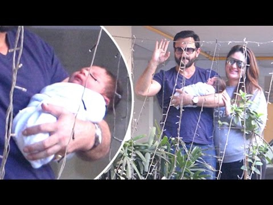 Saif Kareena's Baby Taimur Ali Khan FIRST Look After DISCAHRGE From Hospital