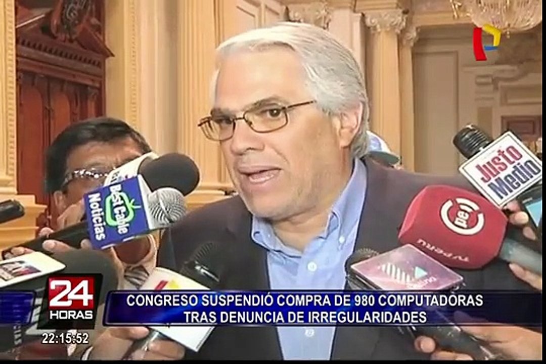 Congreso suspendió compra de 980 computadoras tras denuncia de irregularidades