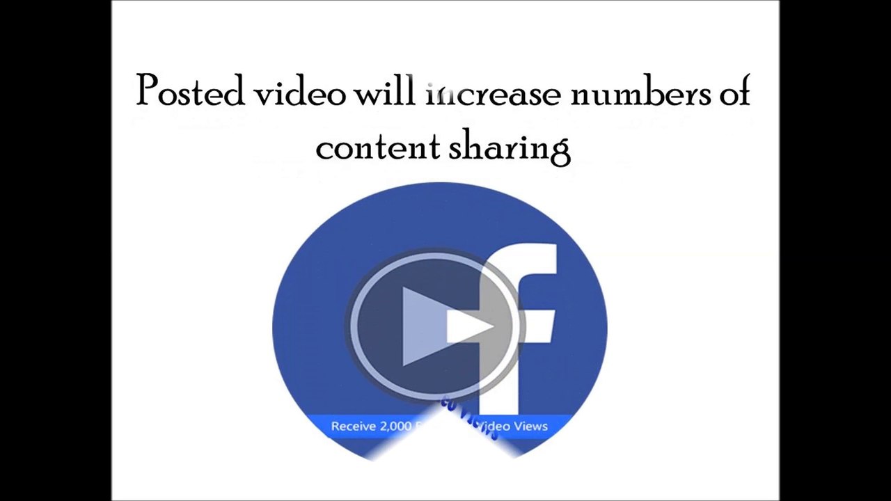 Buy Facebook Video Views