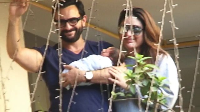 Kareena Kapoor & Saif Ali Khan first appearance with Taimur