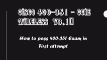 How to pass 400-351 Exam?