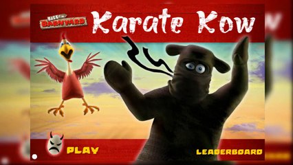 Back at the Barnyard Karate Kow Game video for Kids