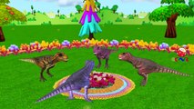 Dinosaurs Singing If You Are Happy And You Know It | Ringa Ringa Roses And More Nursery Rhymes