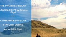 Antoine Gigal climbing to Seilah Pyramid, Fayum, Egypt