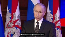 Putin says Russia should strengthen its nuclear arsenal