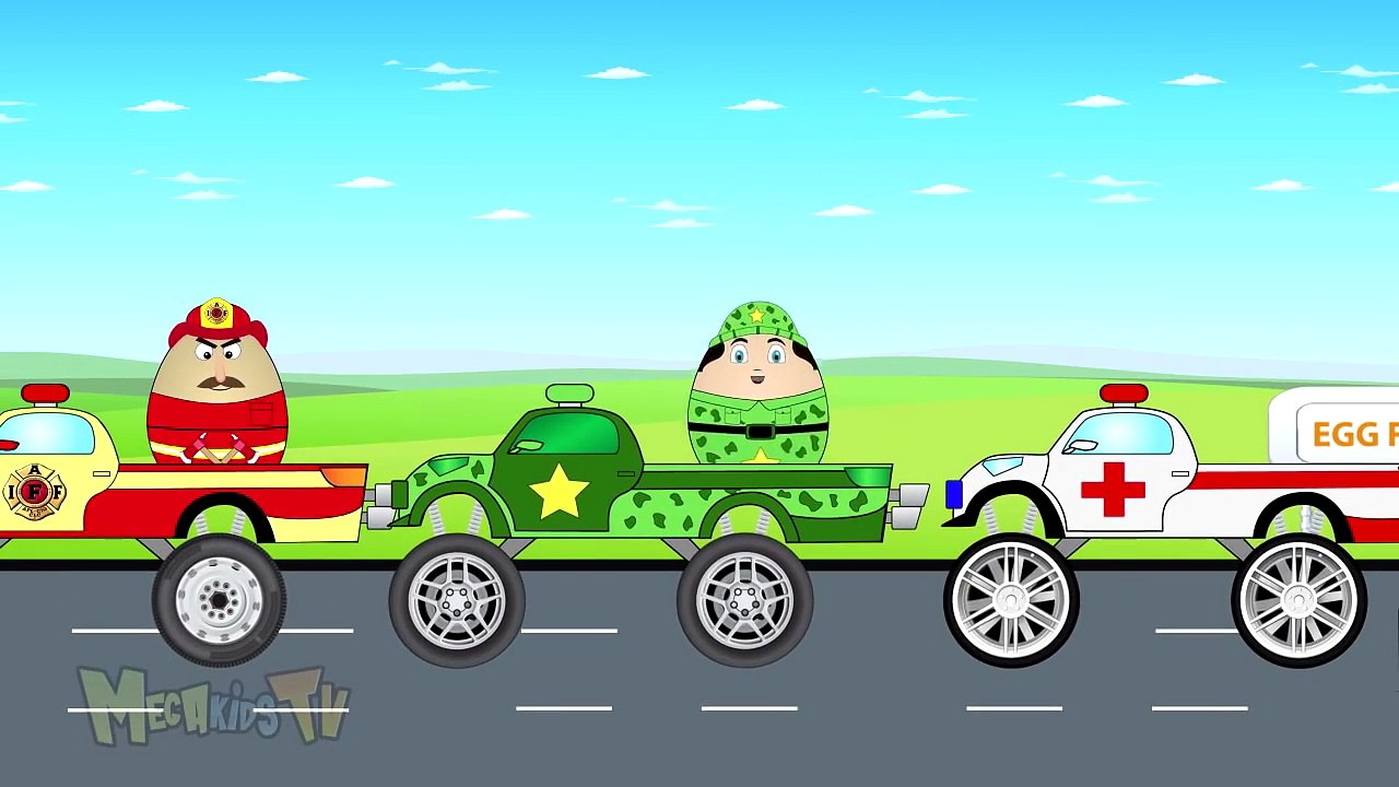 4 Surprise Eggs For Kids - Monster Trucks For Children - Kids Video