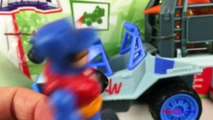 Playskool Heroes Jurassic Park Dino Tracker 4x4 - Dinosaur Toys For Children with Safari Truck