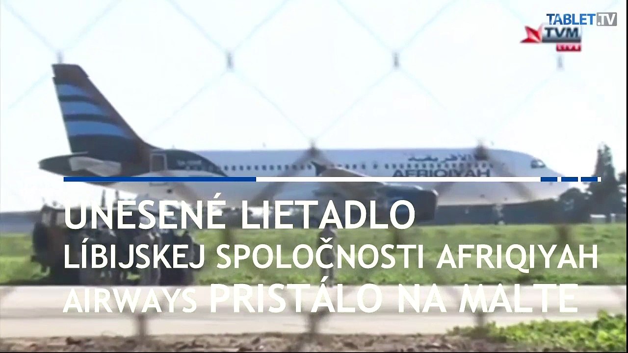 Líbyjské lietadlo uniesol zrejme jeden únosca a tvrdí, že má granát