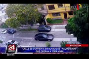 Raqueteros toman por asalto transitada calle de Magdalena