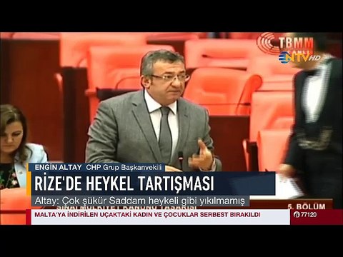 Rize'de Atatürk Heykeli tartışması Çok şükür Saddam Heykeli gibi yıkılmamış