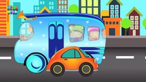 Wheels On The Bus Go Round And Round Nursery Rhyme | Kids Songs And Children