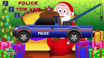 Learning Police Vehicles name and sound with Santa Claus | Police Cars & Trucks