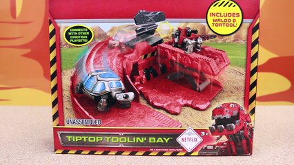 DinoTrux Revvit and Waldo with Tortool Prank D-Structs with Costumes After Stealing Their Gold Mine