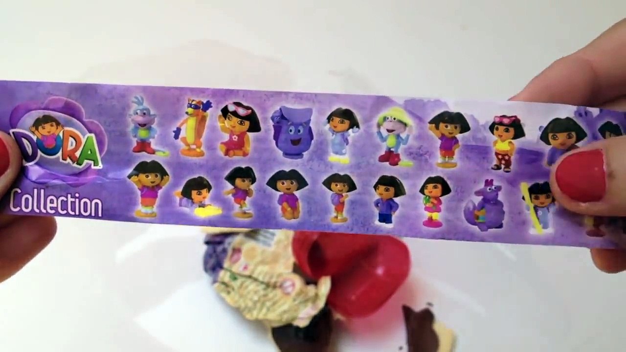 SpongeBob, Dora The Explorer and Kinder Surprise Chocolate Eggs Unboxing