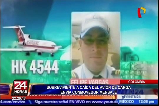 El conmovedor mensaje del único sobreviviente de nuevo accidente aéreo en Colombia