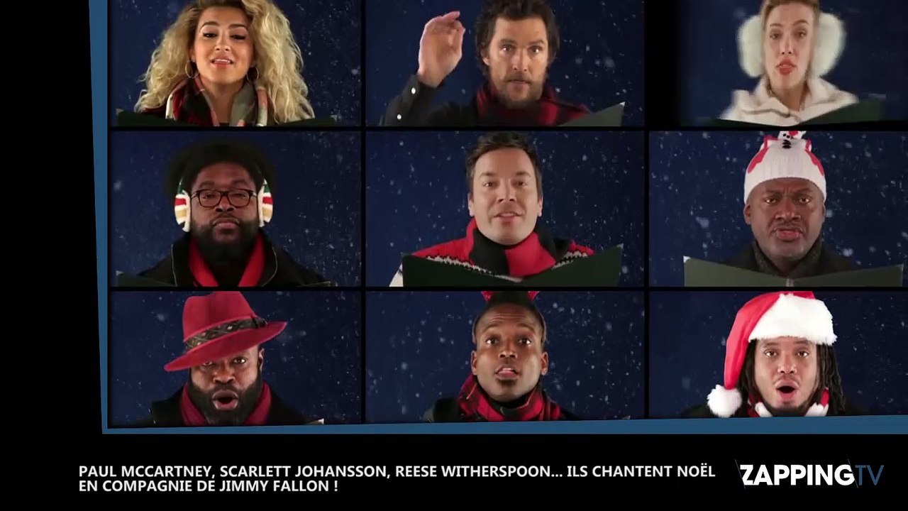 Jimmy Fallon, Scarlett Johansson, Matthew McConaughey dévoilent leur chanson de Noël