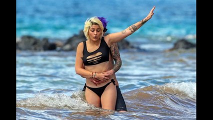 Paris Jackson and her boyfriend Michael Snoddy in Hawaii PAPARAZZI December 22 2016