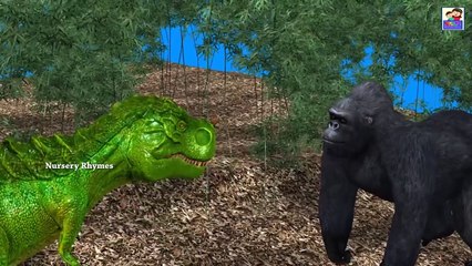 Animated Short Movie || Gorilla Takes care of Kid Lost In Forest In Mean Gorilla Protects The Kid