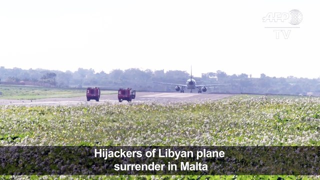 Hijackers of Libyan plane surrender in Malta