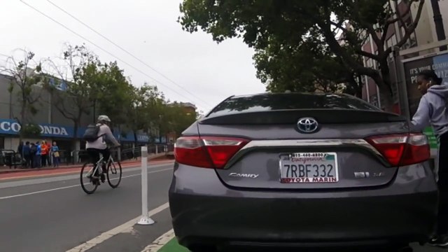 Road rage, verbal and physical assault of cyclist (7RBF 332)