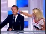 Nicolas Sarkozy en OFF avant une interview télévisée