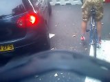 cyclist threatened with baseball bat LX04 ZFS