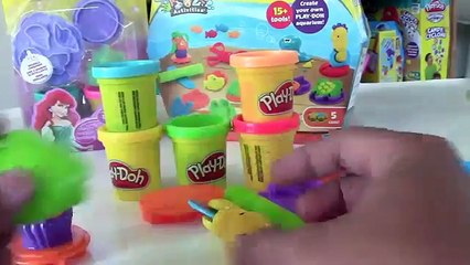 Play Doh Playset Undersea Creations and the Micro Smurfs Play Dough Aquarium Fish