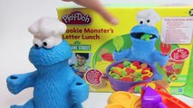 Play Doh Cookie Monster Letter Lunch Mold Cookies Sesame Street Playset playdo by lababymusica
