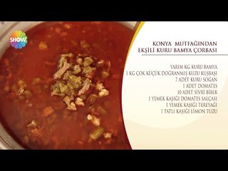 Ekşili Kuru Bamya Çorbası Tarifi