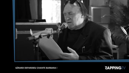 Gérard Depardieu chante Barbara, les toutes premières images !