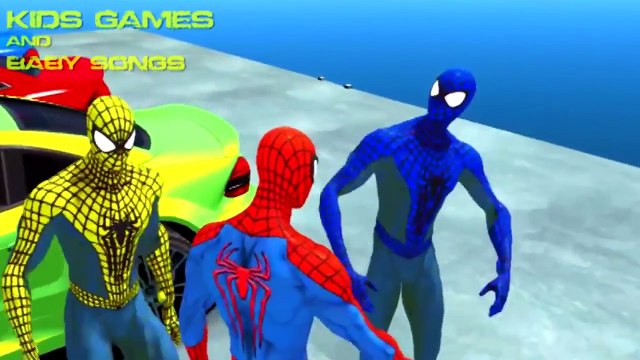Colors #Spiderman / Super Cars #MERCEDES BENZ #Nursery Rhymes Songs For Children Collection