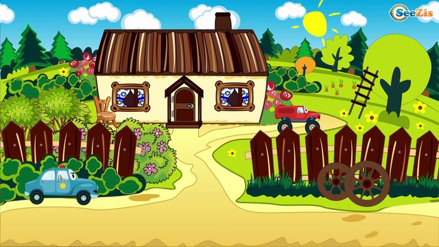 Czerwona Ciężarówka i Żuraw | Maszyny Budowlane | Bajki dla dzieci po polsku