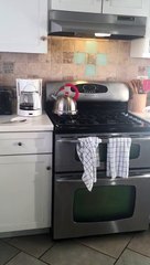 Quand la bouilloire siffle... le thé est pret! Enorme la blague