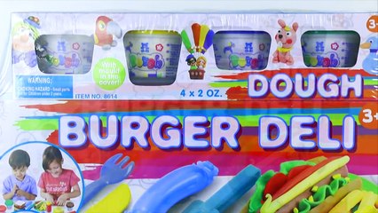 Burger Deli Dough Set Play Doh Food ModeleerDeeg Pretend to play with food