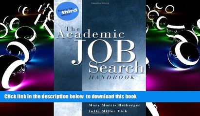 PDF [DOWNLOAD] The Academic Job Search Handbook (3rd Edition) TRIAL EBOOK