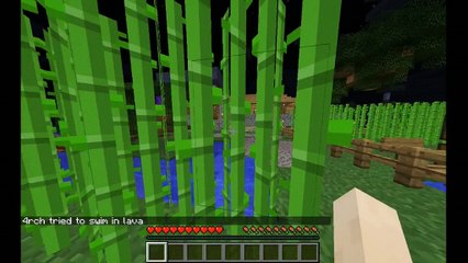 #Minecraft วิ่ง 4x100 ใน #Nether ตกลาวาตาย ไดม่อน ตก