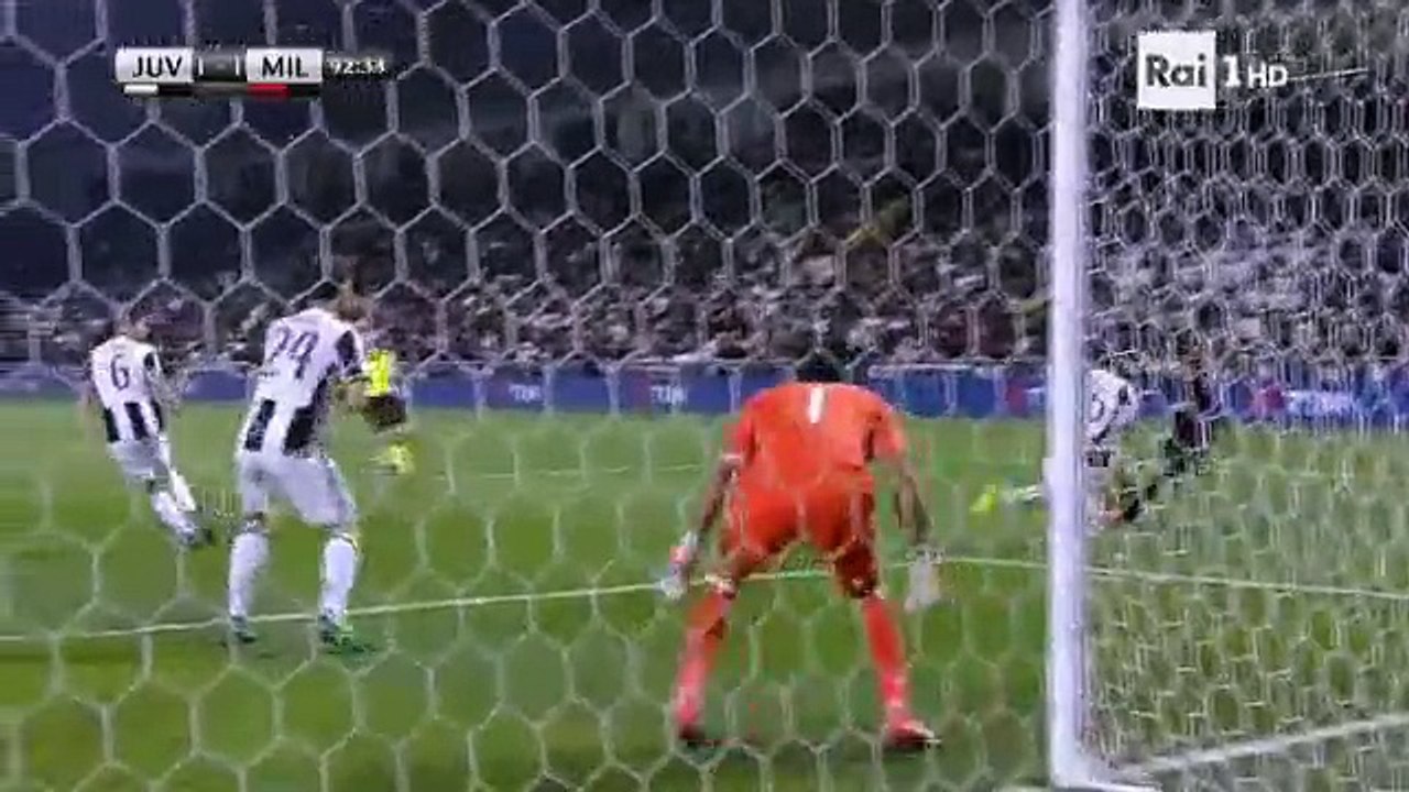 Carlos Bacca Incredible Goal Line MISS - Juventus vs AC Milan 23.12.2016 HD