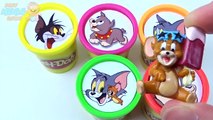Cups Surprise Toys Play Doh Clay Tom and Jerry Collection Rainbow Learn Colours for Children